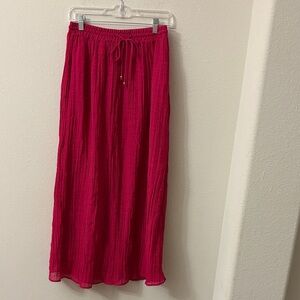 Zara Bold Pink A-Line Skirt